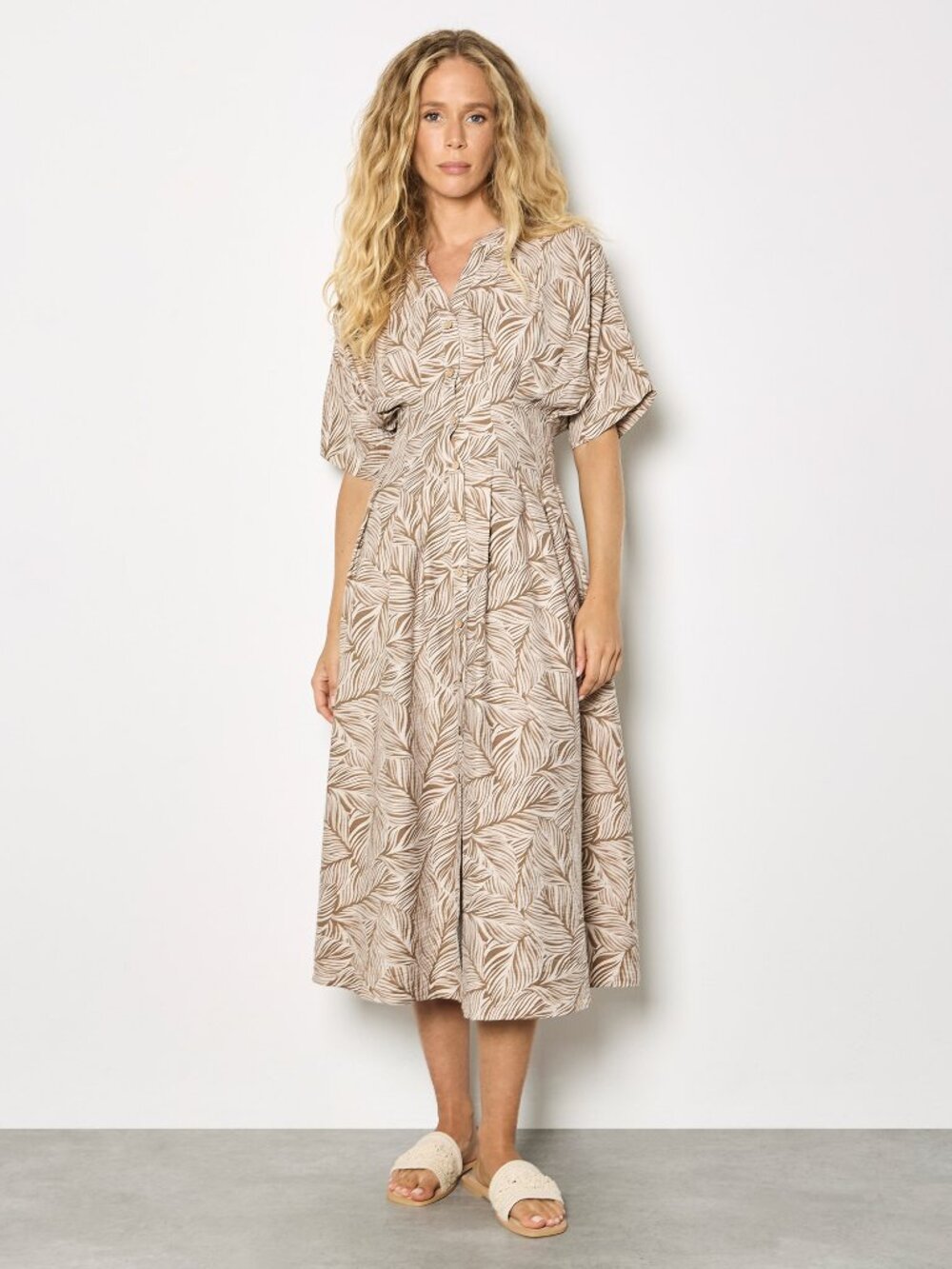 Pleated Waistline Dress